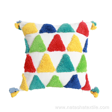 Amazon Tufted Rainbow Throw Pillow